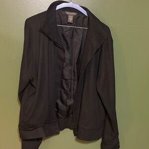 Banana Republic Women's Black Jacket 52% Wool.